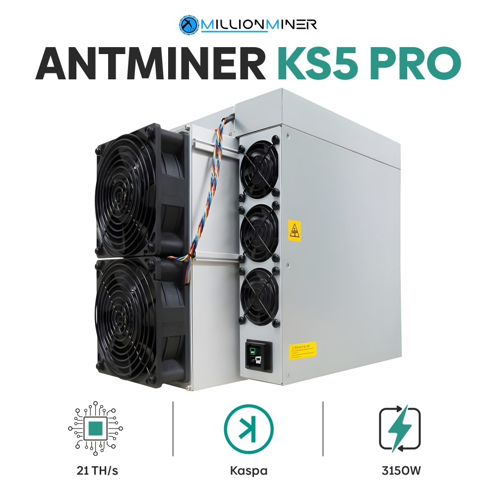 Bitmain Antminer KS5 PRO (21 TH/s) Kaspa (KAS) New